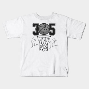 305 Miami Basketball Passion Kids T-Shirt